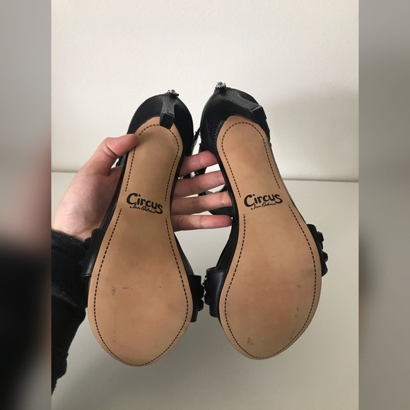 Circus by Sam Edelman Black Jeweled Sandals - Picture 3 of 5